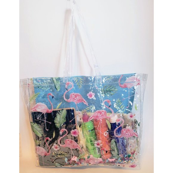 Handbags - Clear Tote Bag Transparent PVC Beach Shoulder Bag